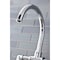 Kingston Brass KS2331NX Industrial Style Bridge Kitchen Faucet with Brass Sprayer, Polished Chrome KS2331NX - alternate 5